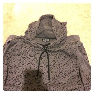 Carbon size large sleeveless hoodie vest